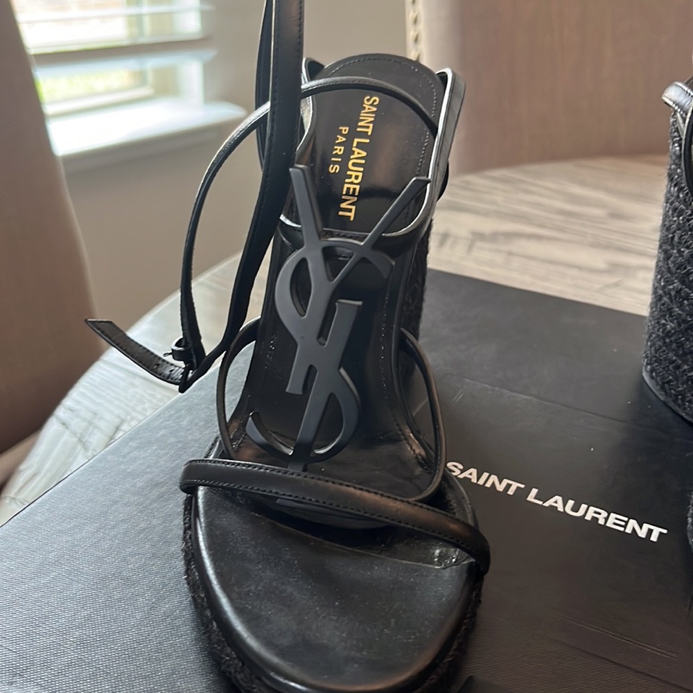 YSL wedges … like new 39 1/2. Size 8 1.2 - Picture 4 of 4